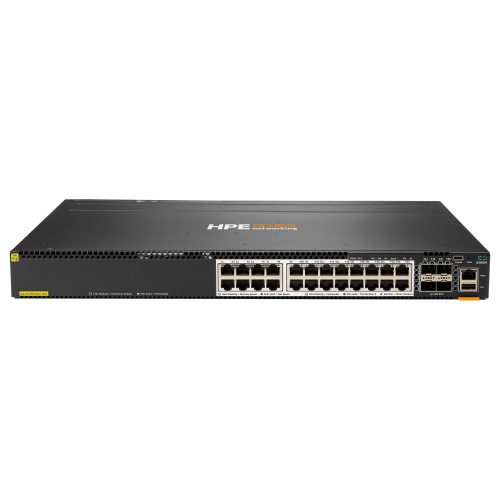 HPE Aruba Networking CX 6300M 24-port Smart Rate 1/2.5/5GbE Class 6 PoE and 4-port SFP56 Switch