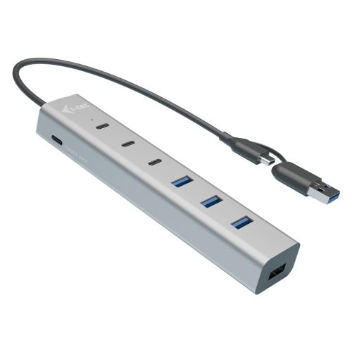 D I-TEC USB-C/USB-A Charging Metal HUB 7 Port 3x USB-C 3.2 Gen. 1 4x USB-A 3.2 Gen. 1