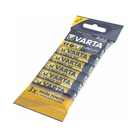 Varta Longlife Alkaline Batteries Aaa, Micro, LR03, 1,5V, 8-PACK (2)