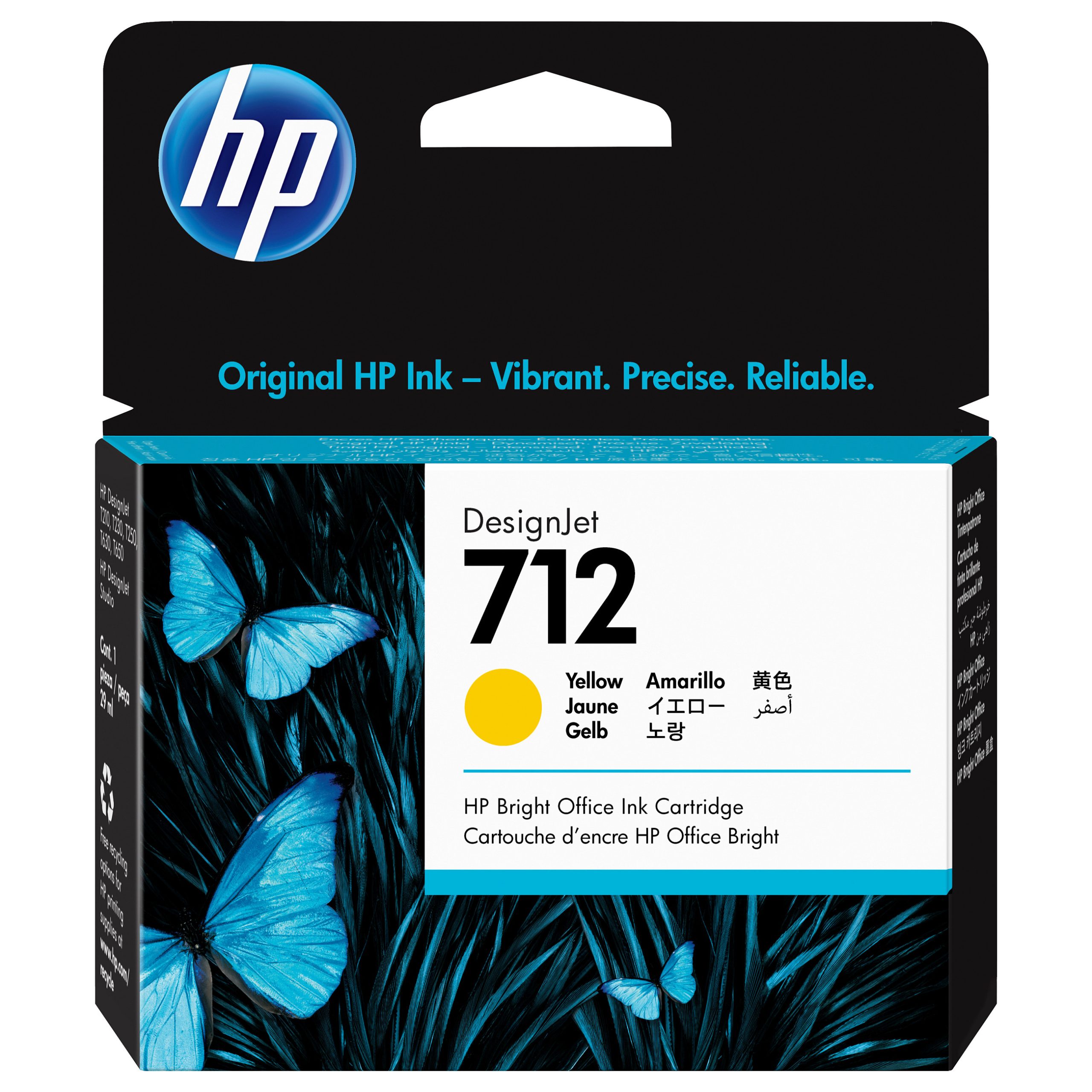 HP 712 29-ml Yellow DesignJet Ink Cartridge print head