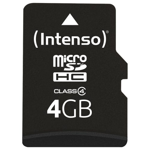 CARD 4GB Intenso MicroHC 21MB/s +Adapter