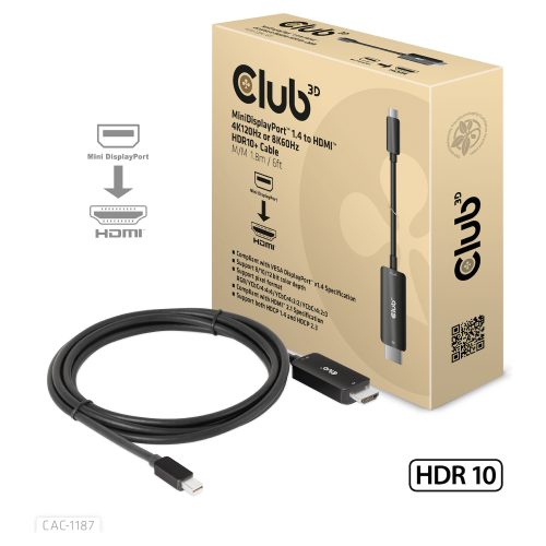 CLUB3D CAC-1187 video cable adapter