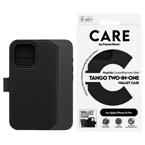 PanzerGlass CARE™ by ® Tango 2-in-1 Wallet Case w. MagSafe iPhone 16 Pro mobile phone case