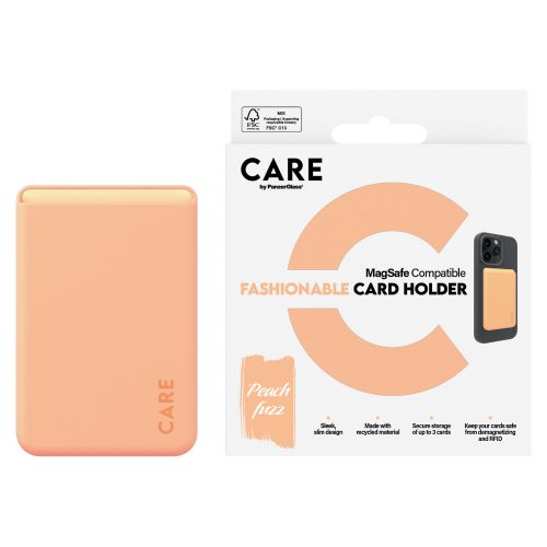 PanzerGlass CARE™ by ® Card Holder Peachy iPhone mobile phone case