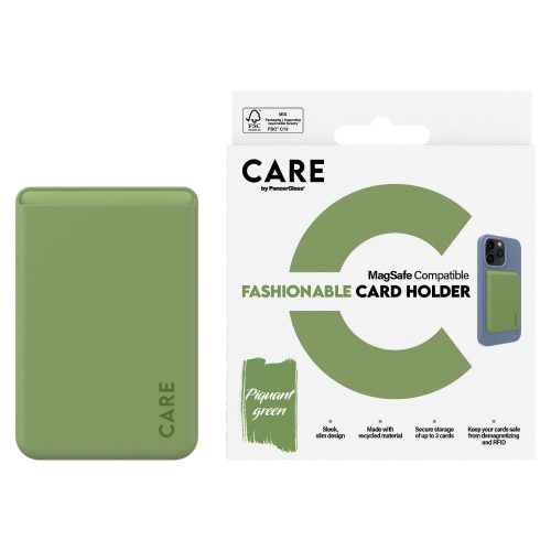 PanzerGlass CARE™ by ® Card Holder Green iPhone mobile phone case