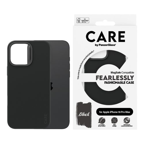 PanzerGlass CARE™ by ® Case Black w. MagSafe iPhone 16 Pro Max mobile phone case
