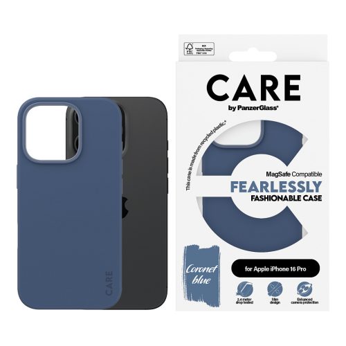 PanzerGlass CARE™ by ® Case Blue w. MagSafe iPhone 16 Pro mobile phone case