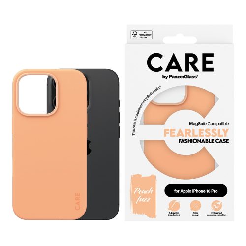 PanzerGlass CARE™ by ® Case Peachy w. MagSafe iPhone 16 Pro mobile phone case