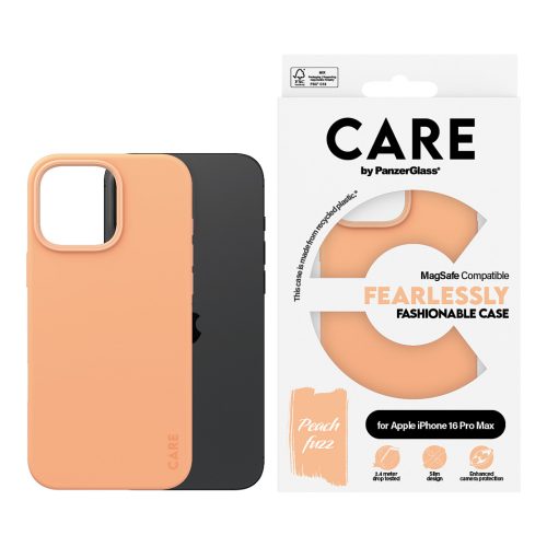 PanzerGlass CARE™ by ® Case Peachy w. MagSafe iPhone 16 Pro Max mobile phone case