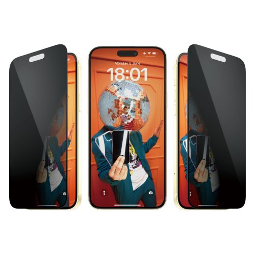 PanzerGlass ® Privacy Screen Protector iPhone 15 Plus | Ultra-Wide Fit