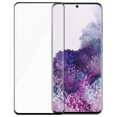 PanzerGlass SAFE. by ® Screen Protector w. Black Frame Samsung Galaxy S20 5G | Ultra-Wide Fit | BULK