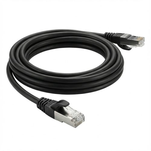 Sharkoon Patchkabel SFTP. RJ-45. mit Cat.7a Rohkabel (schwarz. 10 Meter)