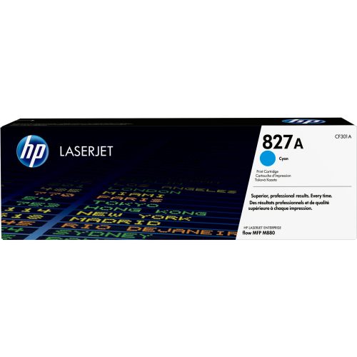 HP 827A Cyan Original LaserJet toner cartridge
