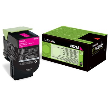 Lexmark 802M toner cartridge