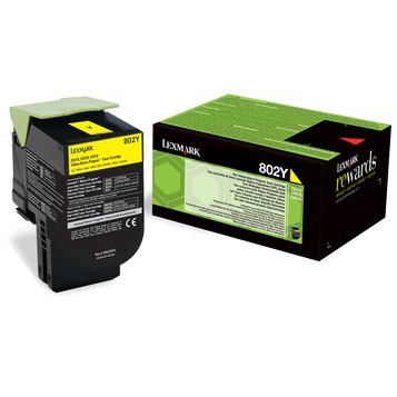 Lexmark 802Y toner cartridge