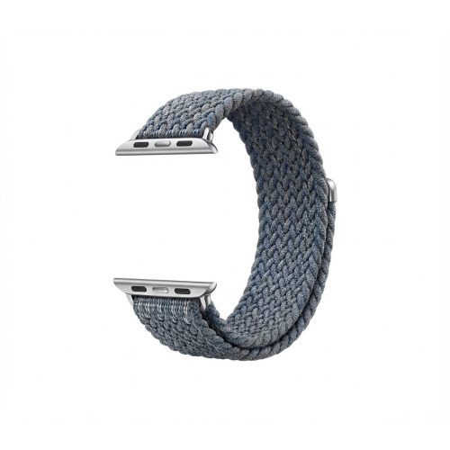 Premium Armband für Apple Watch. Grau/Blau. 40mm. 41mm. 38mm. 42mm (Series 10). GA-MAG-BNDA-P-CGBS