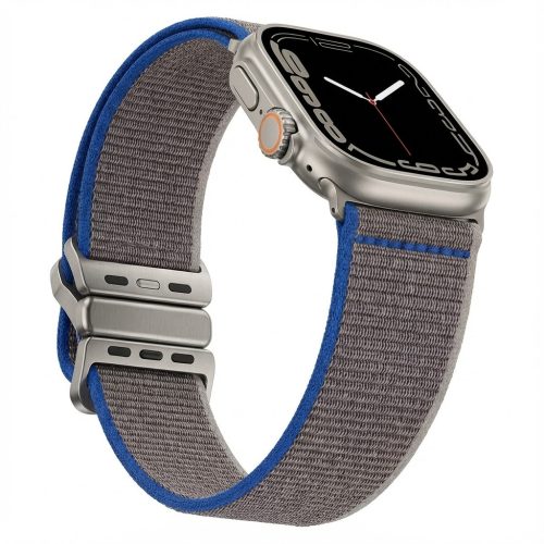 Premium Armband für Apple Watch. Grau/Blau. 44mm. 45mm. 42mm (Series 1/2/3). 49mm. 46mm. GA-MAG-BNDA-P-CGBL