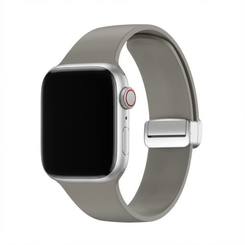 Premium Plus Armband für Apple Watch. Grau/Schwarz. 40mm. 41mm. 38mm. 42mm (Series 10). GA-MAG-BNDA-PP-GMS
