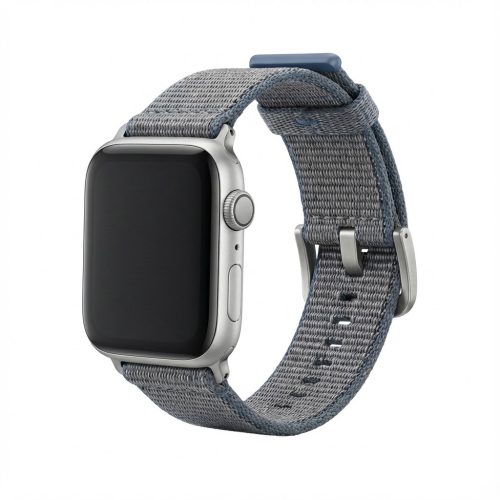 Premium Plus Armband für Apple Watch. Grau/Blau. 40mm. 41mm. 38mm. 42mm (Series 10). GA-MAG-BNDA-PP-CGBS