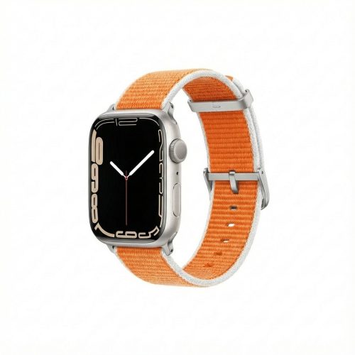 Premium Pro Armband für Apple Watch. Orange/Weiß. 40mm. 41mm. 38mm. 42mm (Series 10). GA-MAG-BNDA-P+GSS