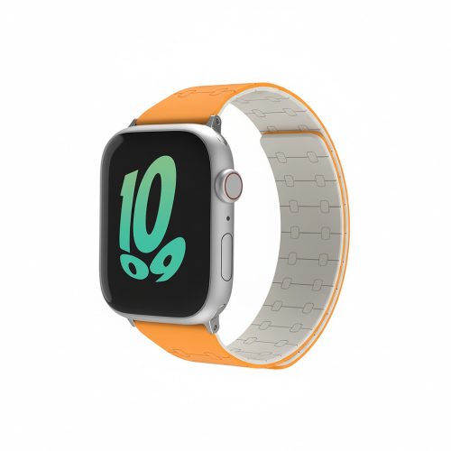 Premium Pro Armband für Apple Watch. Orange/Weiß. 44mm. 45mm. 42mm (Series 1/2/3). 49mm. 46mm. GA-MAG-BNDA-P+GSL