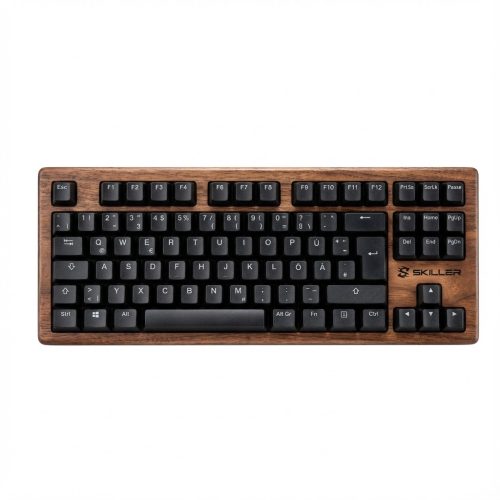 SKILLER SGK50 S4 Gen2 Wood PBT(holz/schwarz. IT-Layout. Gateron G Pro 3.0 Yellow)