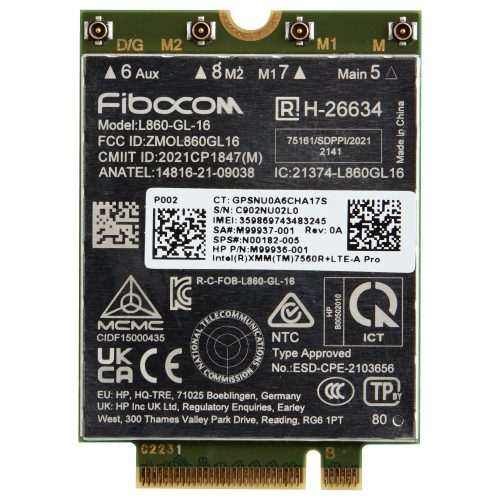 HP XMM 7560 R+ LTE-Advanced Pro WWAN interface cards/adapter