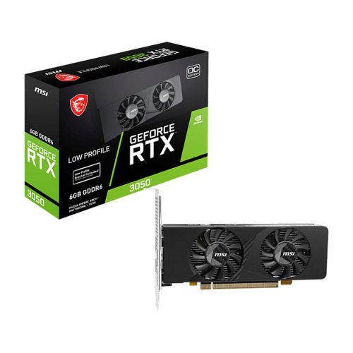 MSI GEFORCE RTX 3050 LP E 6G OC graphics card