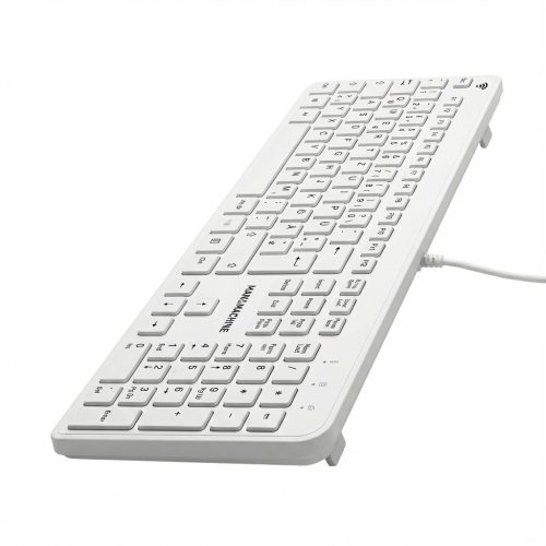 MAN&MACHINE Very Cool Flat DE white Hygienetastatur.white.104Tasten.DE