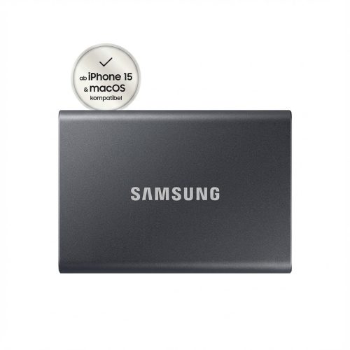 Samsung Portable T7 Shield 1 TB USB 3.2 Gen2 Typ-C Schwarz PC/Mac inkl. SmallRig-Halterung MagSafe