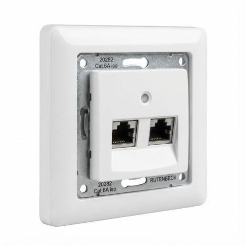 Rutenbeck Dose. UP. CAT6A. 2xRJ45. UAE-Cat.6A iso-8/8 Up 0.
