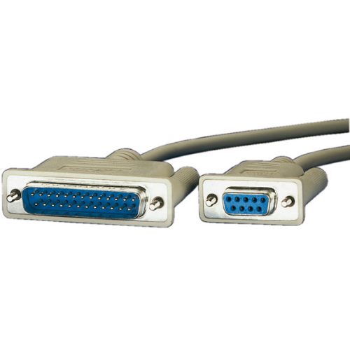 ROLINE 3m. DB9 F - DB25 M serial cable