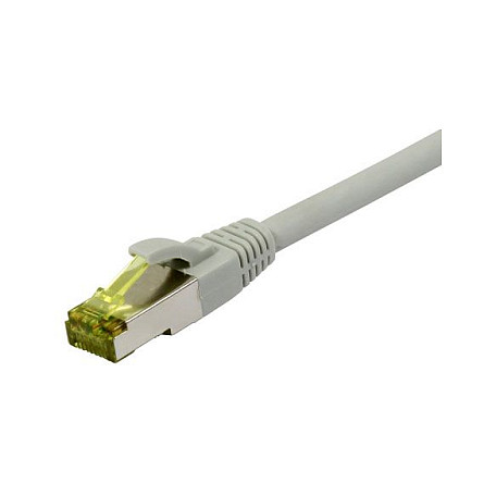 Patchkabel RJ45. CAT6A 500Mhz. 1.0m. grau. S-STP(S/FTP). TPE/LSZH(Ultraflex). AWG26. mit CAT7 Rohkabel. Synergy 21