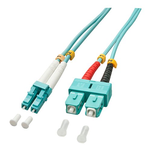 Lindy 2.0m OM3 LC - SC Duplex InfiniBand/fibre optic cable