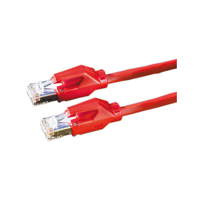 Draka Comteq S/FTP Patch cable Cat6. Red. 1m networking cable