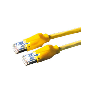 Draka Comteq S/FTP Patch cable Cat6. Yellow. 1m networking cable