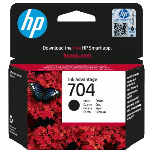 HP 704 Black Original Ink Advantage Cartridge ink cartridge