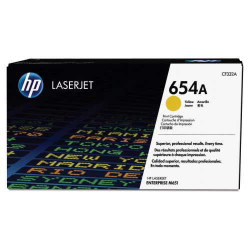 HP 654A Yellow Original LaserJet toner cartridge