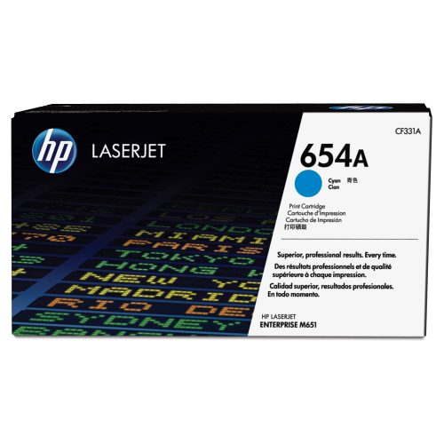 HP 654A Cyan Original LaserJet toner cartridge