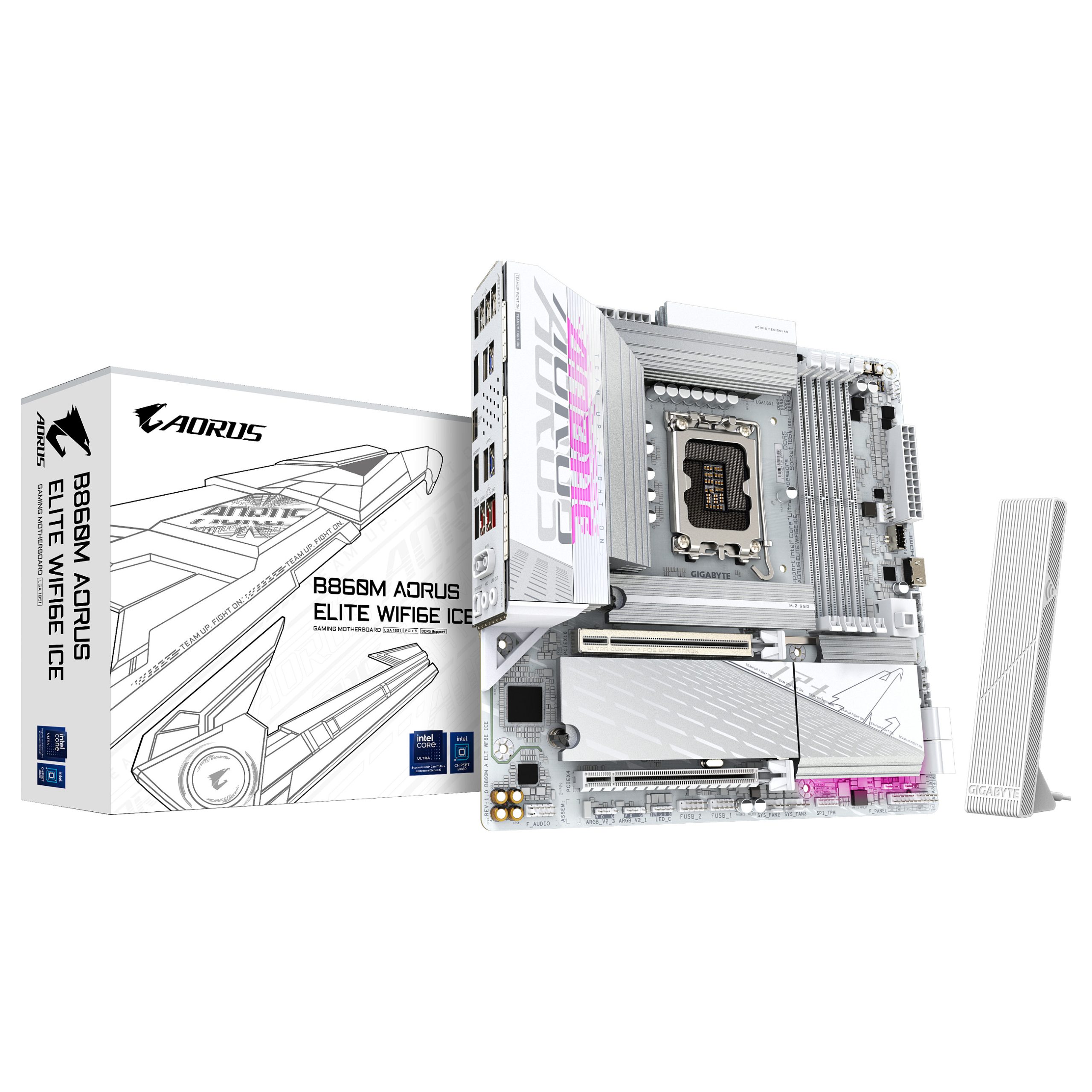 GIGABYTE B860M AORUS ELITE WF6E ICE
