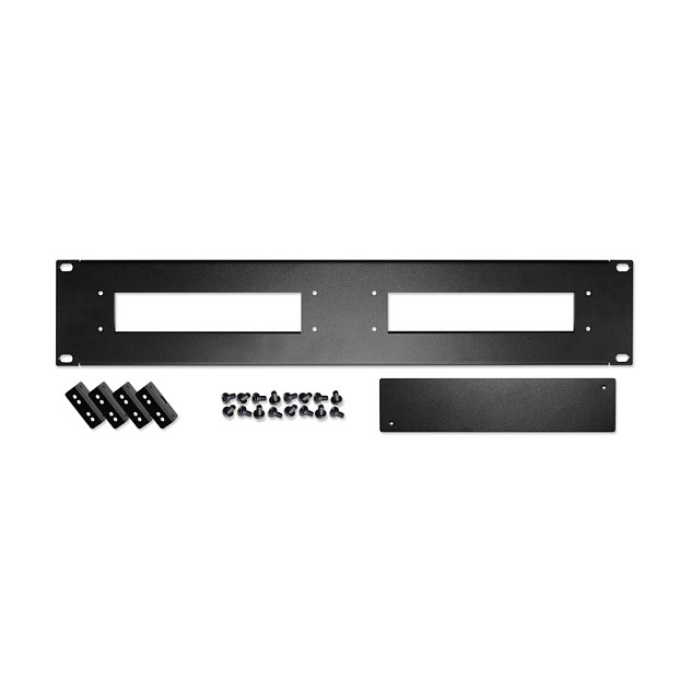 Shuttle PRM01 2U 19" Rack-Mount Front Plate for Two Shuttle XPC Slim PCs, 1 mm Steel, Black Powder-Coated