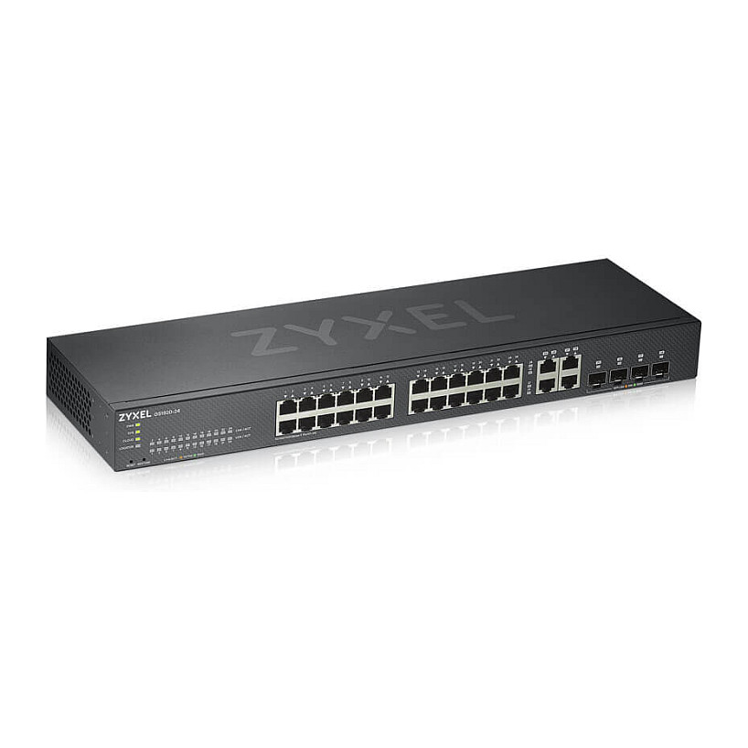 Zyxel GS1920-24v2 28-Port Smart Managed Switch 24x Gigabit + 4x Combo NebulaFlex Rackmount