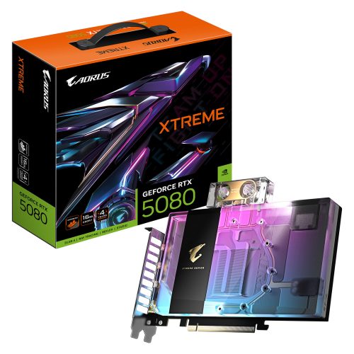 GIGABYTE AORUS GeForce RTX 5080 XTREME WATERFORCE WB 16G
