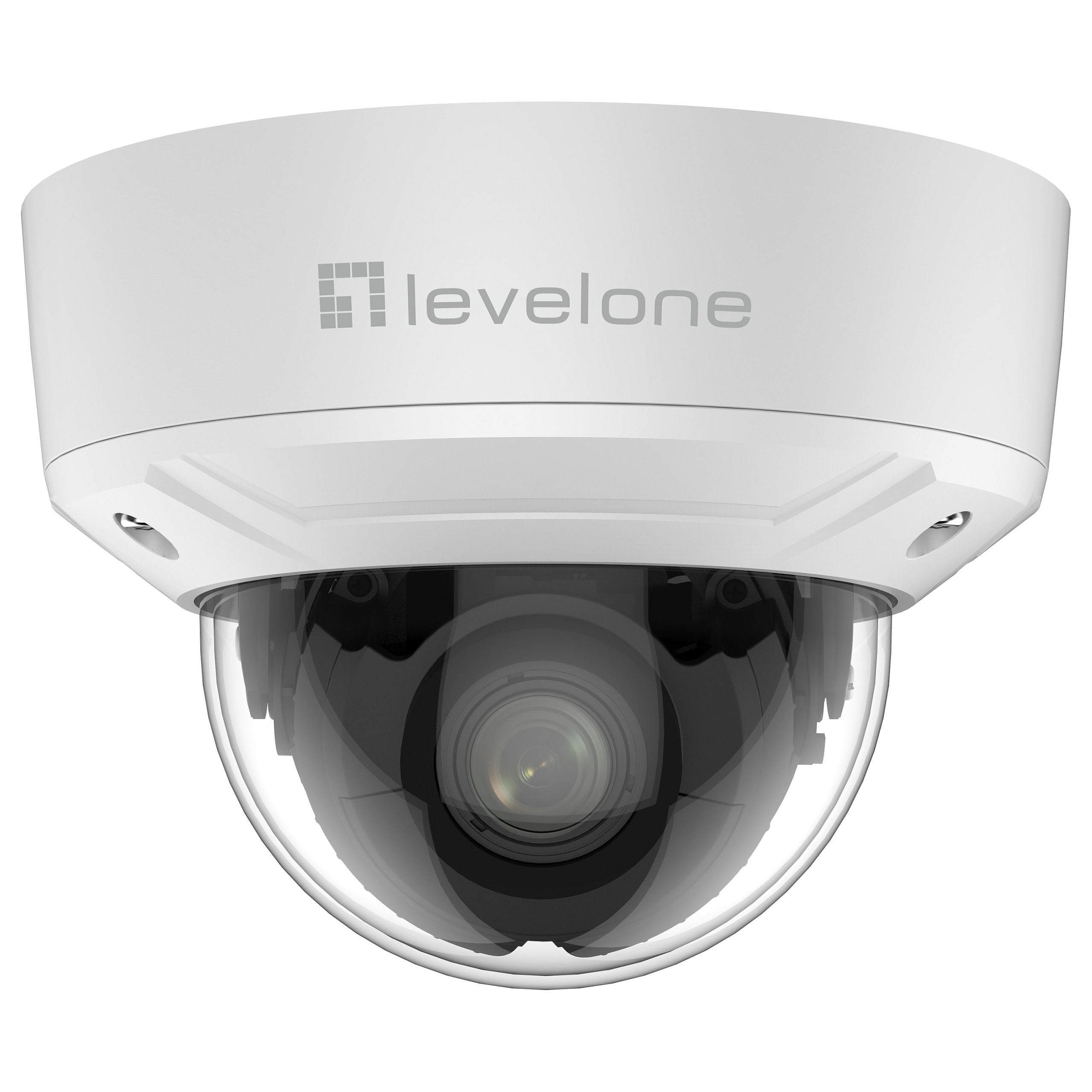 LevelOne FCS-3616 GEMINI 6MP Motorised Zoom Dome IP Camera 2.8-12mm 40m IR WDR IP66 IK10 PoE Indoor Outdoor White