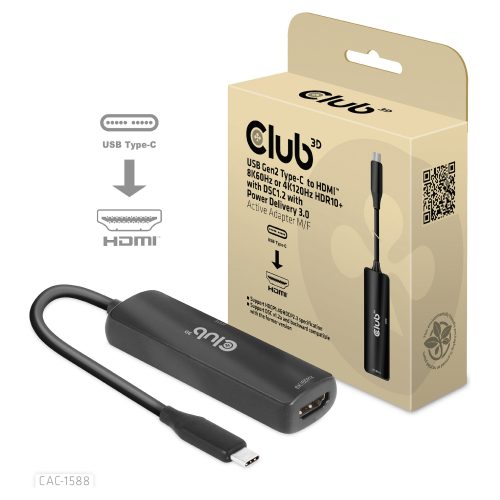 CLUB3D CAC-1588 video cable adapter