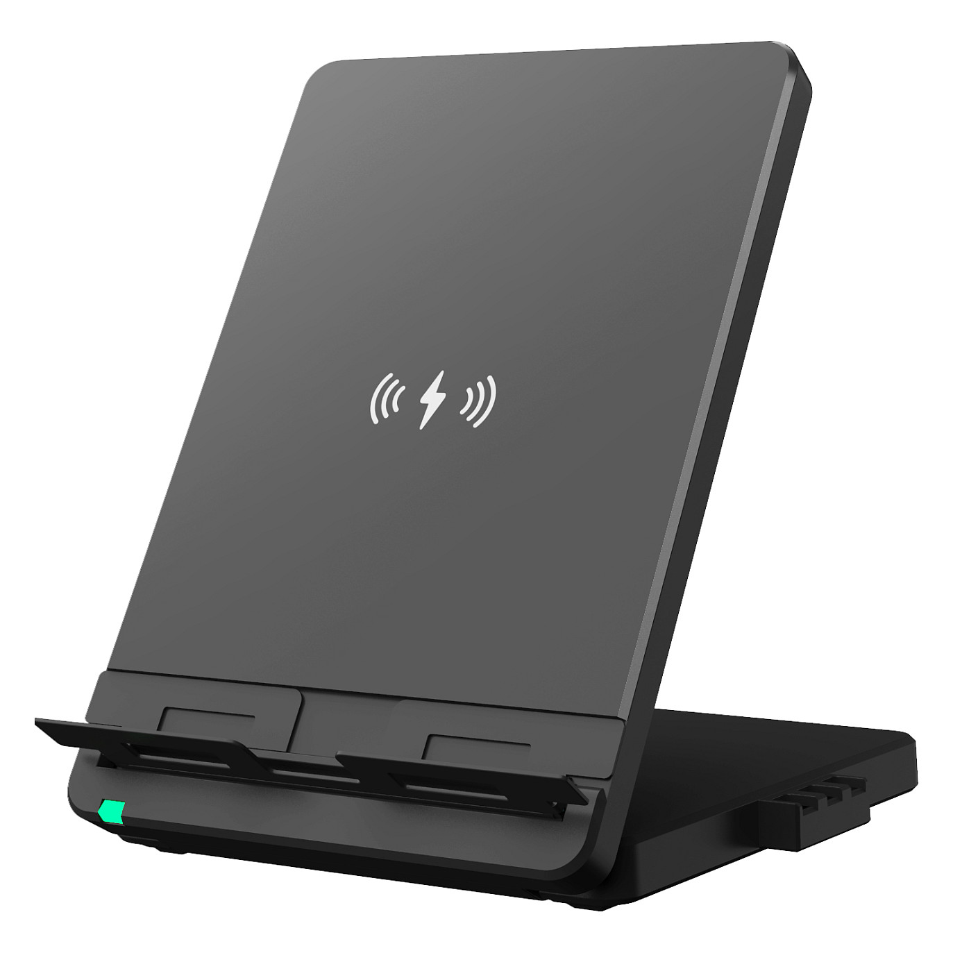 Yealink WHC60 Qi Wireless Charging Stand 1308017 for WH62 WH63 WH66 WH67 DECT Headsets, 10W, Adjustable, Black