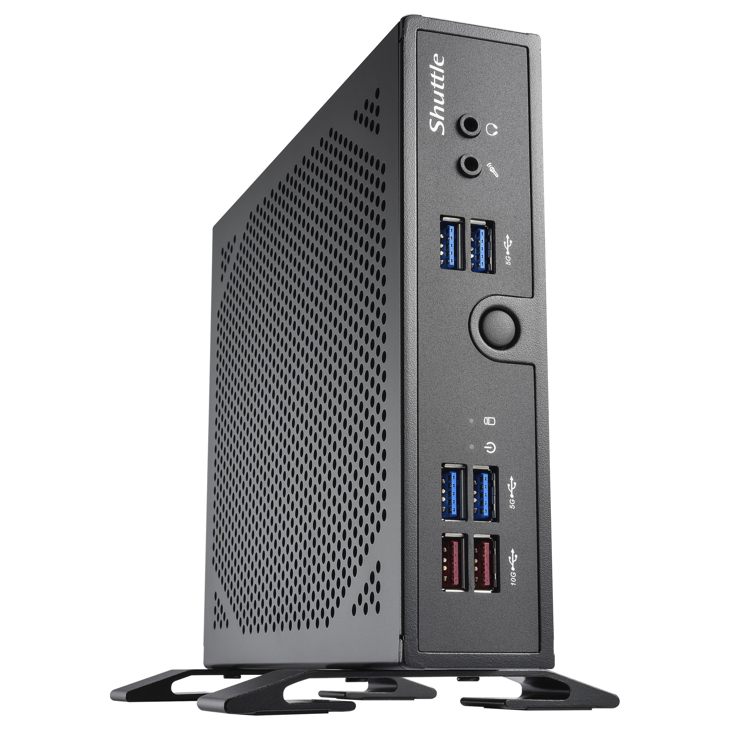 Shuttle XPC slim DS50U7 Fanless Barebone Slim PC Intel Core i7-1355U Iris Xe DDR5 Dual LAN No RAM No SSD No OS Black