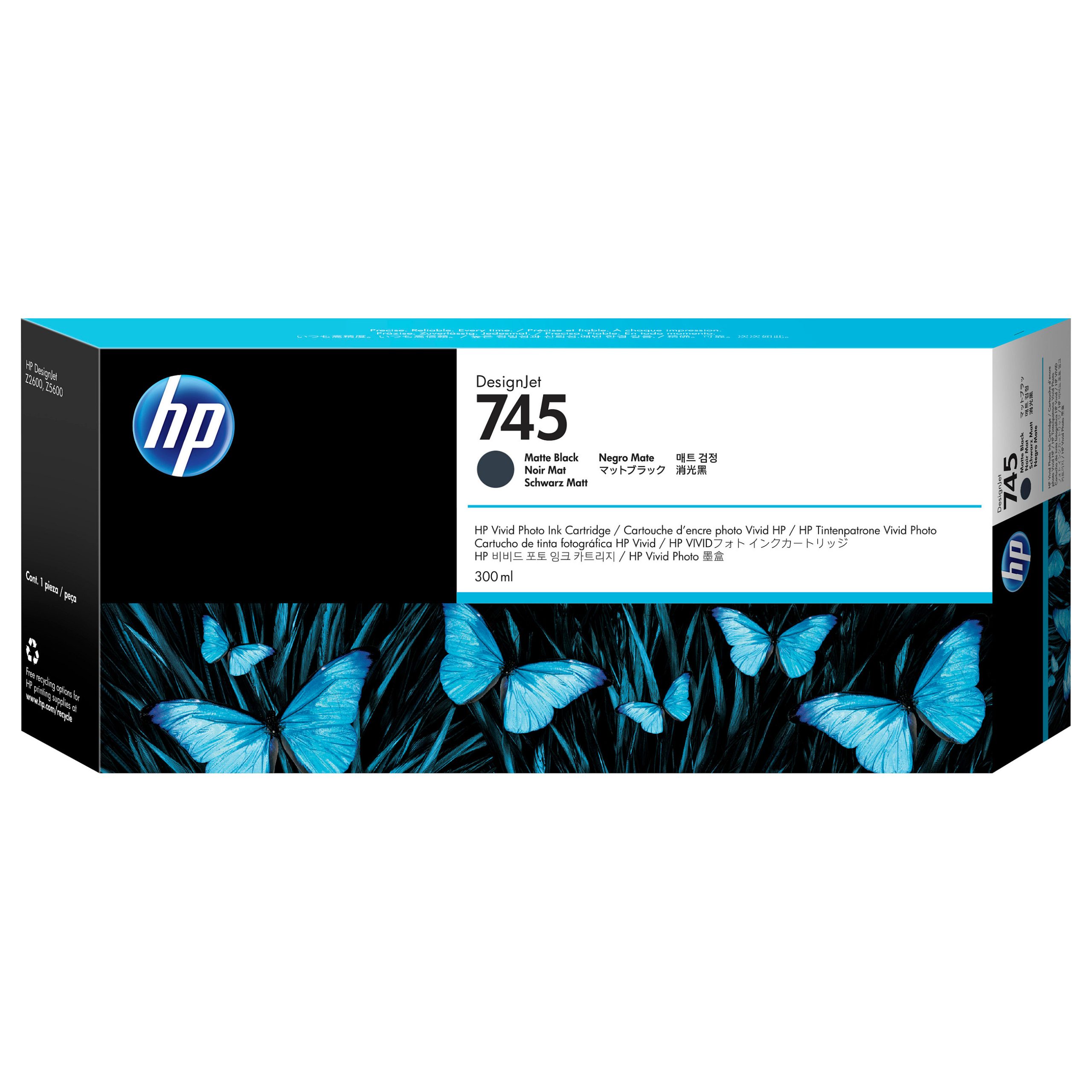HP 745 300-ml DesignJet Matte Black Ink Cartridge print head