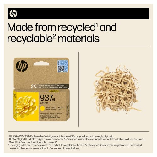 HP 937e EvoMore Yellow Original ink cartridge